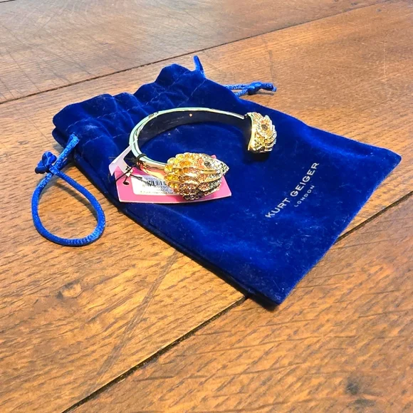 Kurt Geiger FULL SET Rainbow & Gold Eagle Ring, Earrings, Necklace, & Bracelet